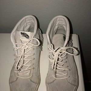 High top fringe vans size 7